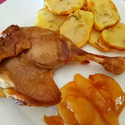 Duck Confit with Caramelized Pears and Potatoes