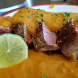 Duck Magret with an Unique Lime Sauce