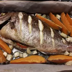 Oven-Baked Red Sea Bream with Sweet Potatoes