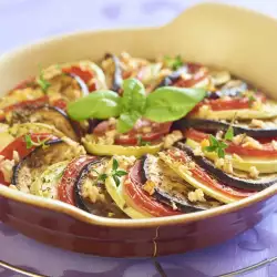 Tian with Zucchini and Eggplants