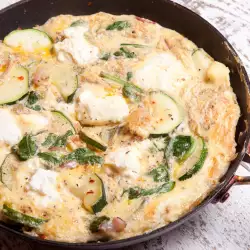 Frittata with Pasta and Zucchini