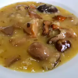 Salsa de setas shiitake, rebozuelos y boletus para carnes