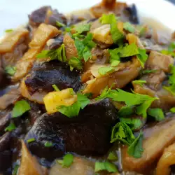 Stewed Mushrooms with White Wine