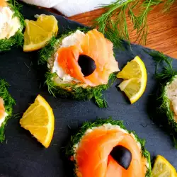 Festliche Sylvester Häppchen mit Lachs