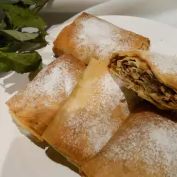 Krokante droge baklava met tahini