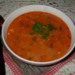 Картофена чорба с чушки и моркови