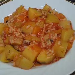 Картофи с ориз на котлон