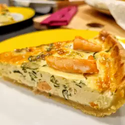 Quiche de salmón y espinacas