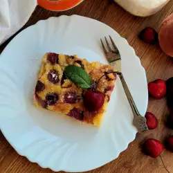 Traditionele clafoutis met fruit