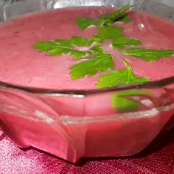 Cream Soup of Beetroots and Vegetable Mix