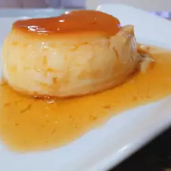 Flan de huevo con leche de soja