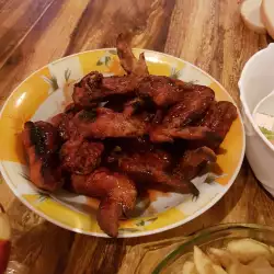 BBQ Chicken Wings with Honey and Soy Sauce