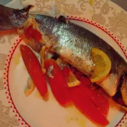 Oven Baked Sea Bass with Tomatoes