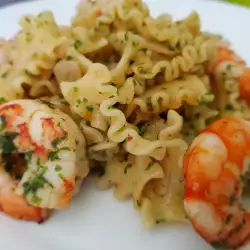 Mafaldine with Shrimp Al Ajillo