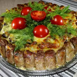 Man`s Cake (Salty Cake with Cevapcici)