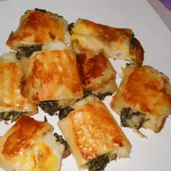 Rice Phyllo Pastries with Dock