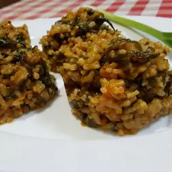 Rice with Leeks and Spinach