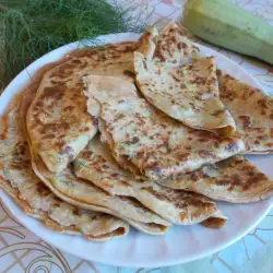 Unique Pancakes with Zucchini, Dill and Spelt Flour