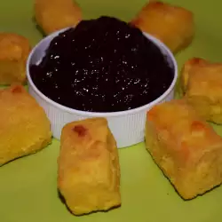 Breaded Tofu with Plum Jam