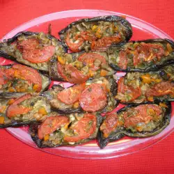 Stuffed Eggplants with Mince and Mushrooms