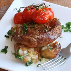 Veal Medallions with Roasted Tomatoes