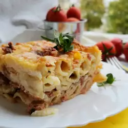 Pastitsio de macarrones y carne picada