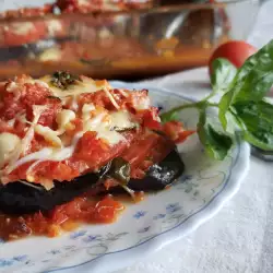 Berenjenas y pimientos al horno