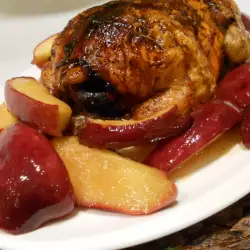 Roasted Turkey (Hen) with Chestnuts and Apples