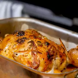 Roasted Chicken with Herb Butter Crust