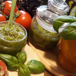 Pesto de albahaca con almendras y nueces de Brasil