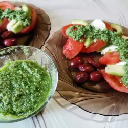 Peterselie pesto met walnoten