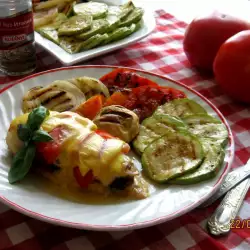 Stuffed Chicken Fillets with Ham, Mushrooms and Cheeses