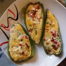 Stuffed Peppers with Cottage Cheese and Tofu