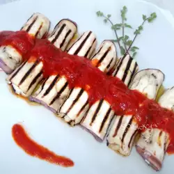 Rollitos de berenjena con requesón