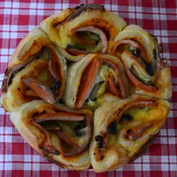 Closed Puff Pastry Pizza Roll