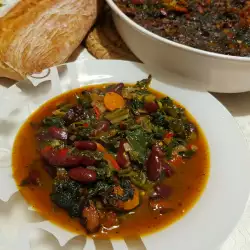 Oven-Baked Beans with Nettles and Greens