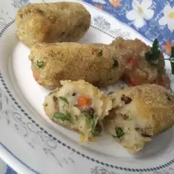 Vegane Kroketten aus Bohnen, Linsen und Kartoffeln