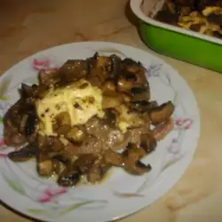 Steaks with Wine and Cheese