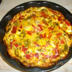 Quiche with Roasted Peppers and Feta Cheese