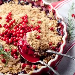 Hazelnut Cake with Raspberries and Blueberries