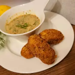 Fish Croquettes with Lemon Sauce