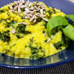 Risotto de kale y mascarpone