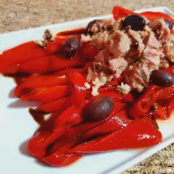 Ensalada de atún con pimientos asados