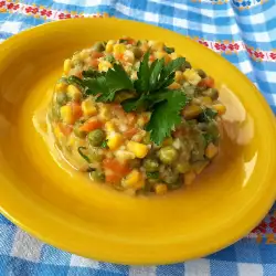 Corn, Carrots and Peas Salad