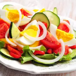 Colorful Salad with Eggs