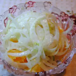 Ensalada con hinojo, miel y naranjas