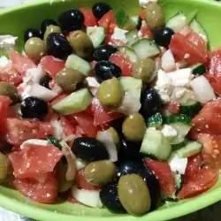 Salad with Two Types of Olives