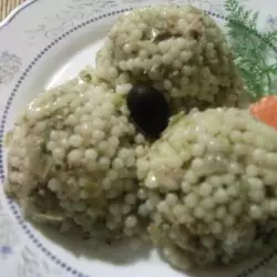 Warm Salad with Minced Meat and Couscous