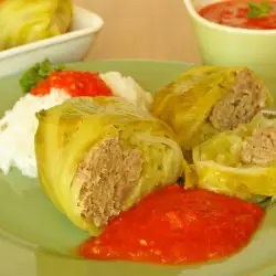 Dolmades with Cabbage and Rice