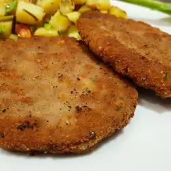 Schnitzels with Minced Meat and Yellow Cheese